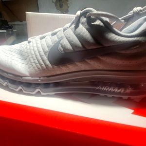 Grey and White Nike air max 2017